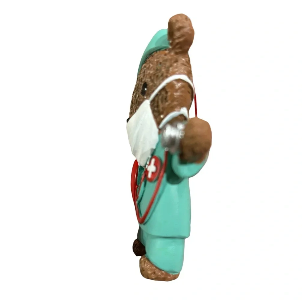 Hobby Lobby Medical Bear Christmas Ornament Nurse Doctor Scrubs NWOT